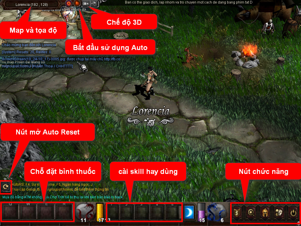 Chức năng chính của Game MU Bóng Đêm Chức năng chính của Game MU Bóng Đêm