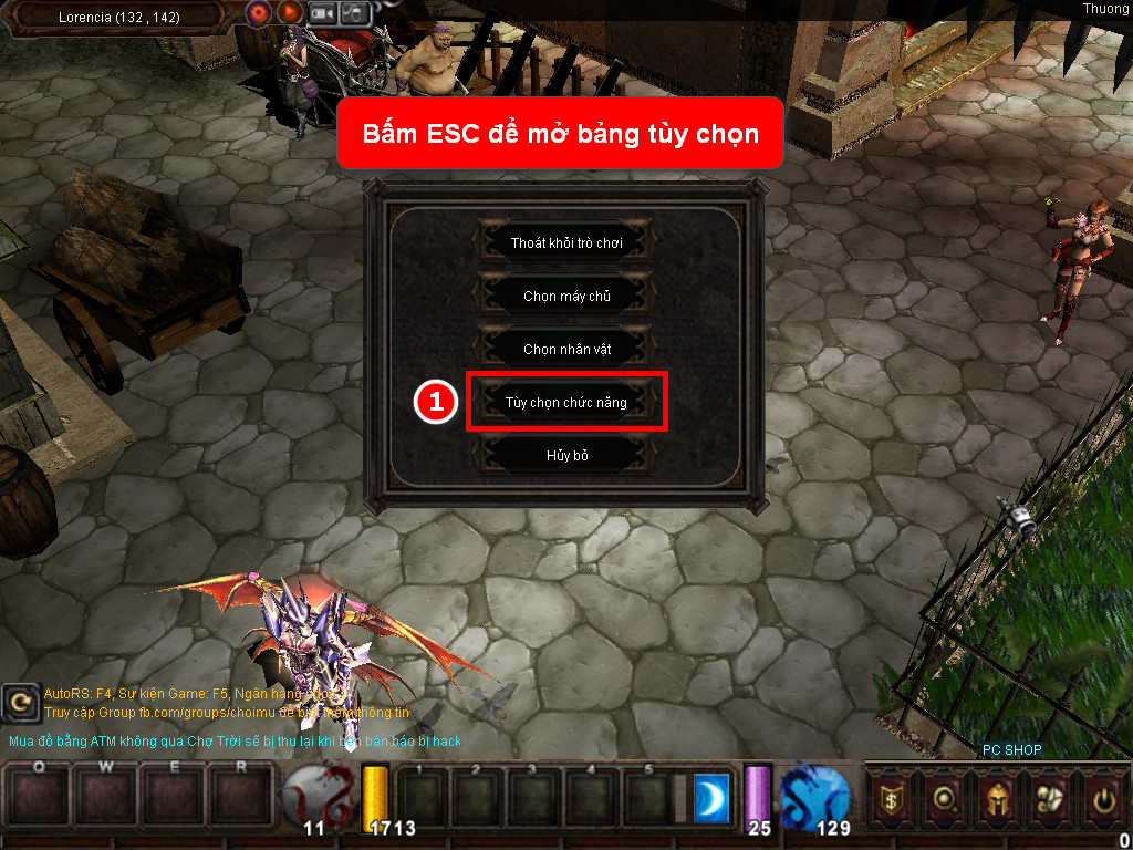 Chức năng chính của Game MU Bóng Đêm Chức năng chính của Game MU Bóng Đêm