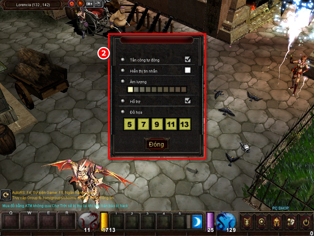 Chức năng chính của Game MU Bóng Đêm Chức năng chính của Game MU Bóng Đêm